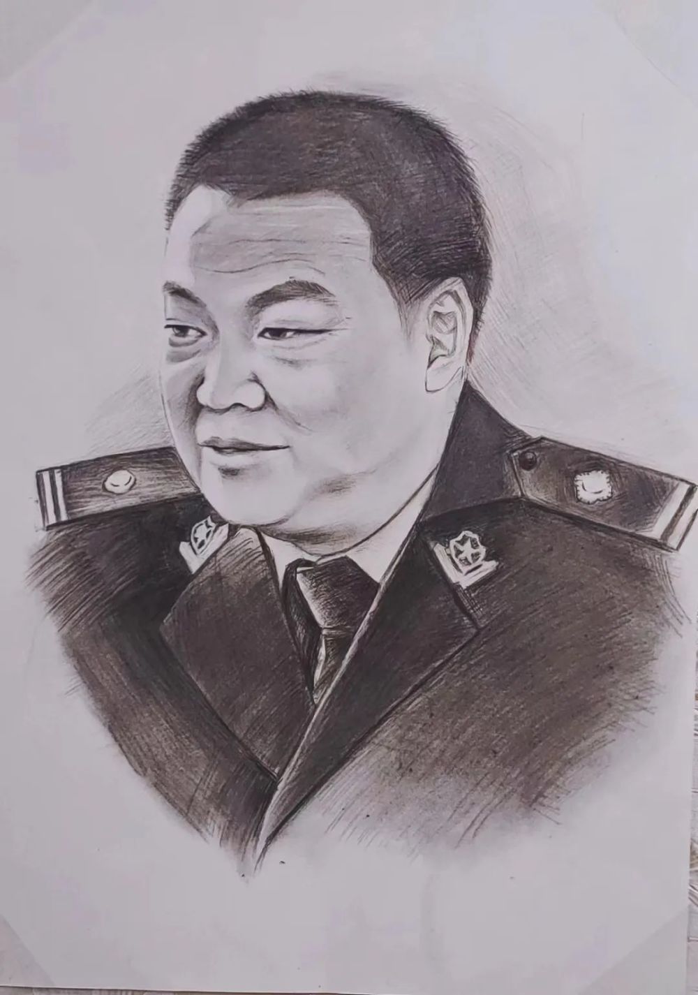 向英模致敬为英模画像公安派出所工作专家蔡青峰