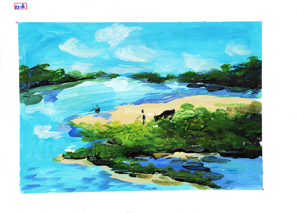 《拯救地球母亲,倡导低碳生活》潘婧妤《保护生态环境》杜明倬《绿色