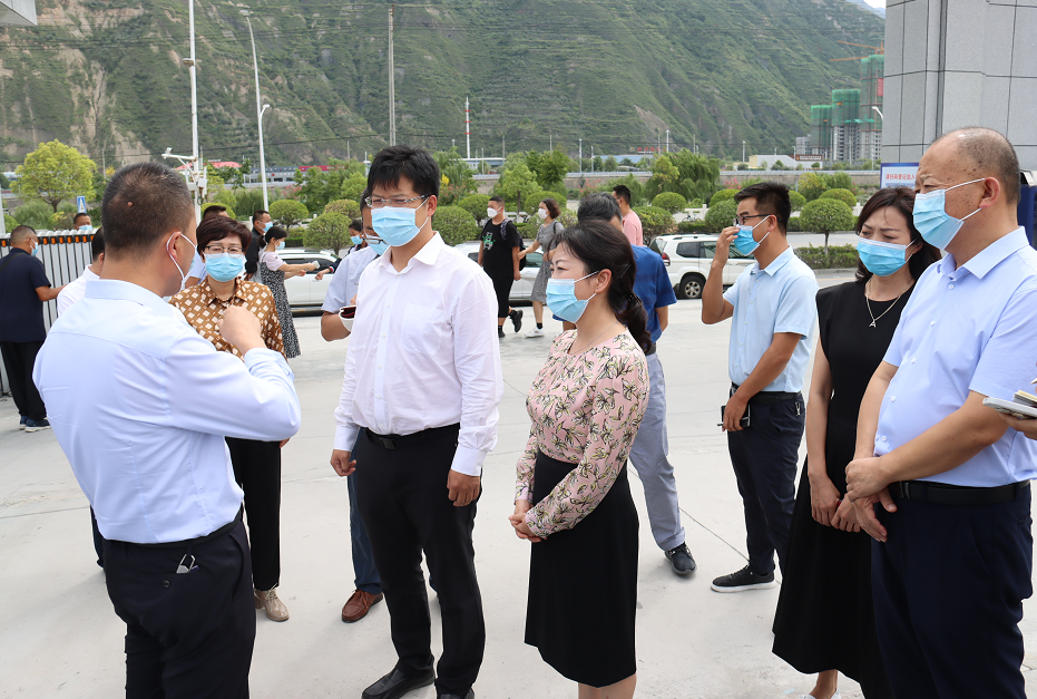 市卫健委主任陈静,副主任管宏,武都区副区长毛鲜花等陪同.