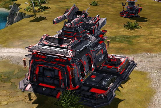 重甲工房的顶部,是一个巨大的歇山顶,其内部藏有反装甲离子炮组,当