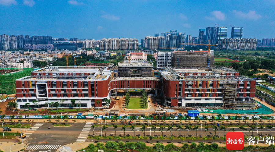 瞰海南丨人大附中海口实验学校项目拉满"进度条"