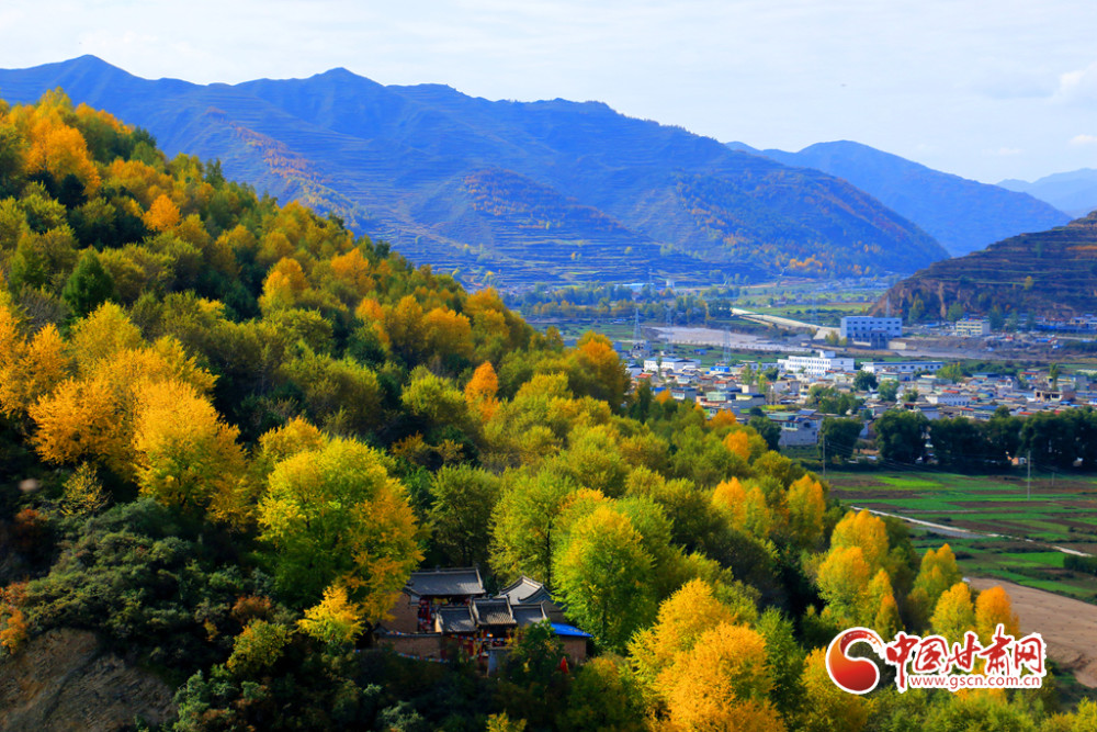陇拍客岷县十里镇层林尽染入画来