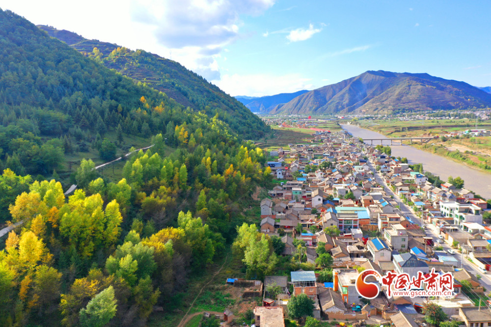 陇拍客岷县十里镇层林尽染入画来