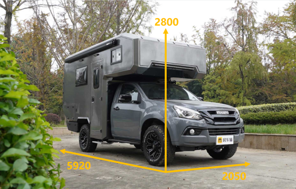 五十铃dmax底盘at越野胎越野融合旅居实拍南极星探险无疆房车