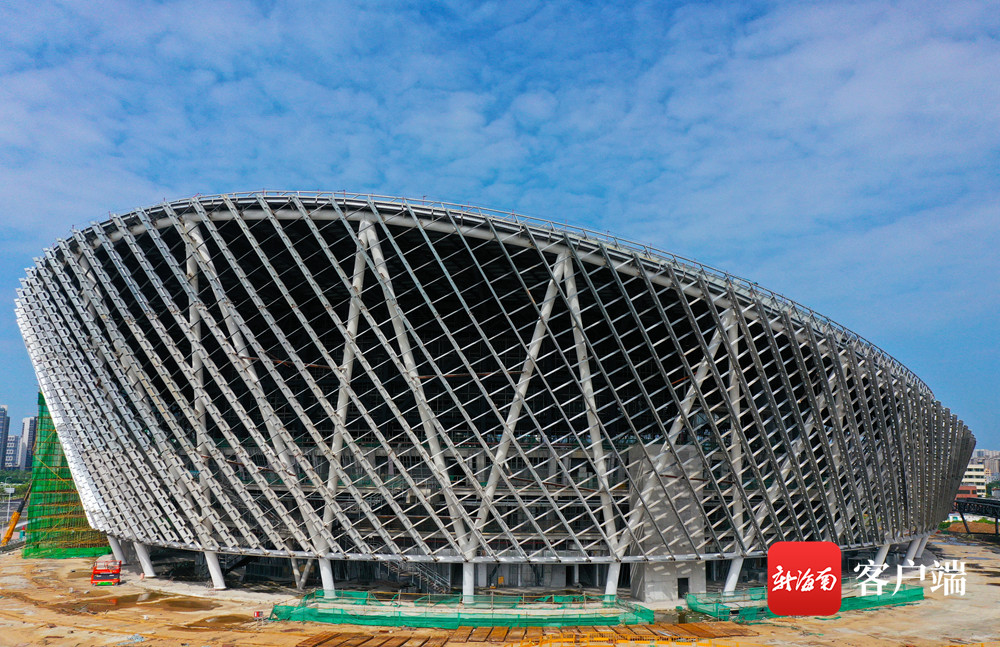 海口五源河文体中心二期体育馆明年5月建成 可承办国际赛事和大型文艺