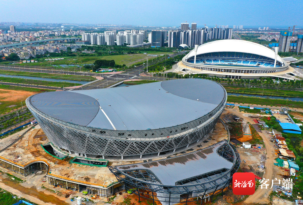 海口五源河文体中心二期体育馆明年5月建成 可承办国际赛事和大型文艺