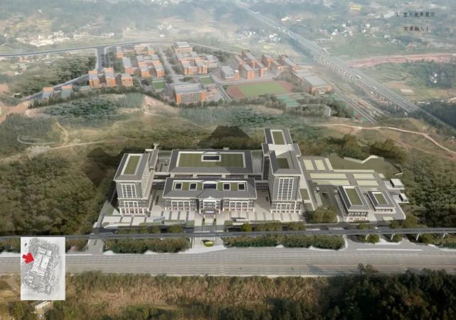 璧山区中医院一期建设最新进展!来看效果图