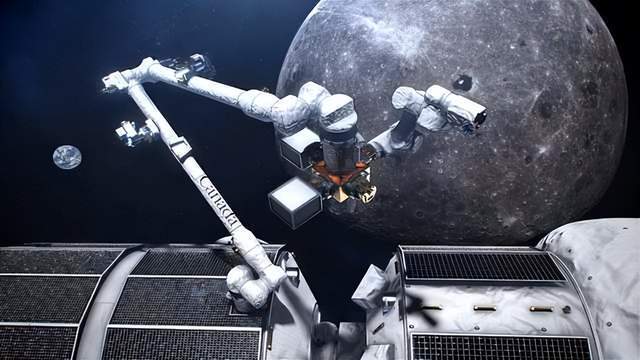 加拿大3号机械臂想象图国际空间站还测试了球形悬浮机器人至于我国