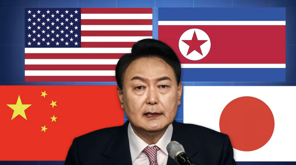 反朝不反华，尹锡悦向美国表忠心，半岛局势升级，韩国准备赌一次