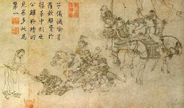 详解李宁“笠形盔”：从《免胄图》到《出警入跸图》再到定陵铁盔_腾讯新闻