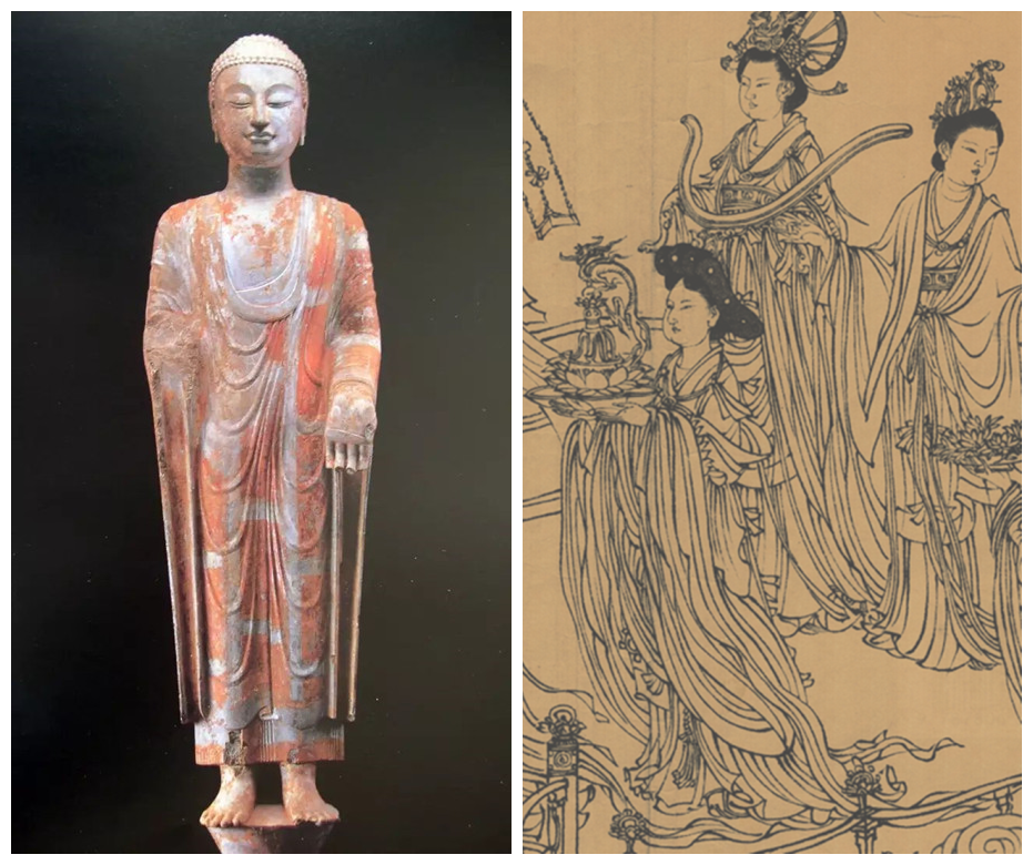 乌兹别克斯坦人曹仲达,所绘佛像曹衣出水,与吴道子并称画史_腾讯新闻