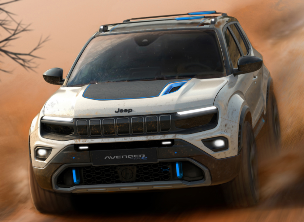 纯电小型越野车,jeep avenger亮相_腾讯新闻