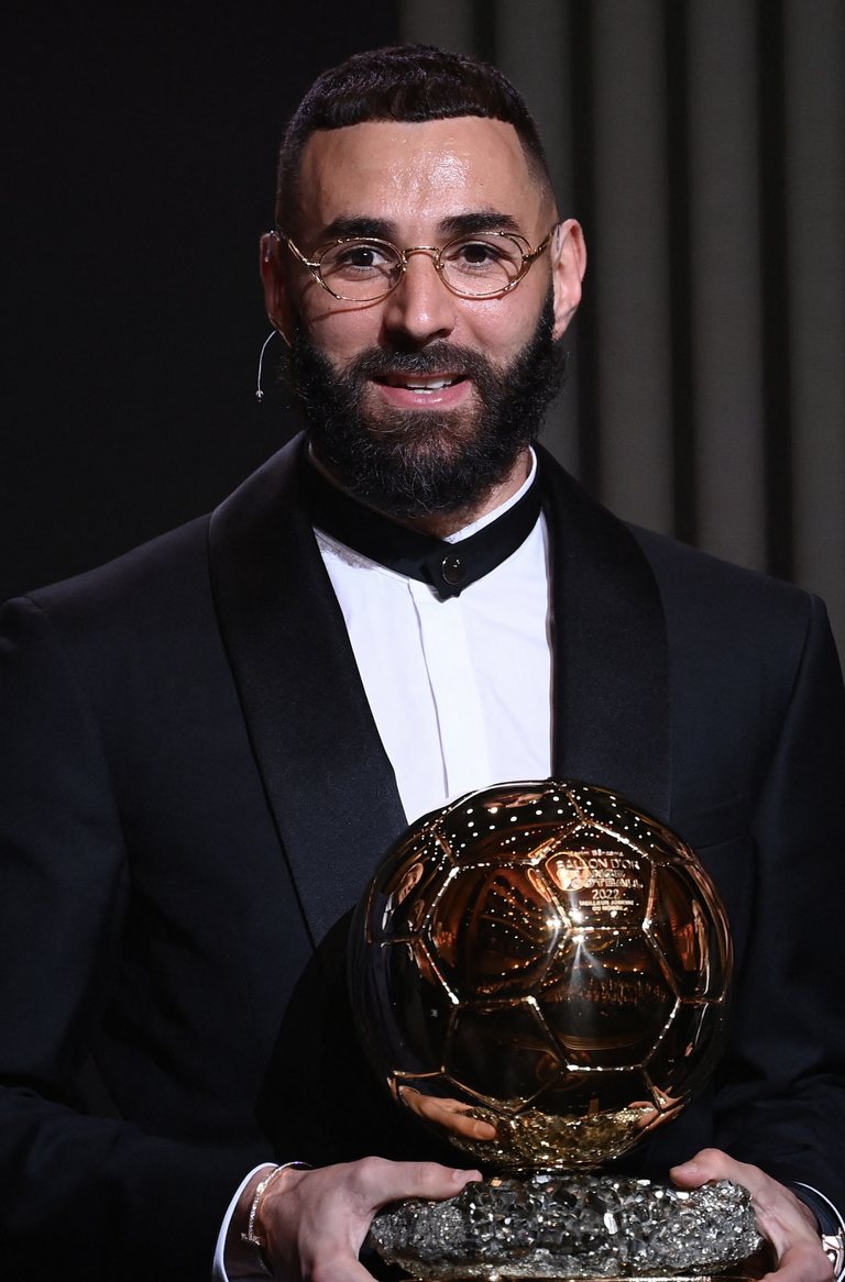 fendi品牌挚友卡里姆61本泽马(karim benzema)出席年度金球奖颁奖