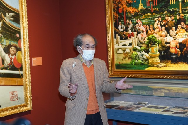 刘宇一等艺术家为国家大剧院观众讲解展览，从书画里看新时代_腾讯新闻