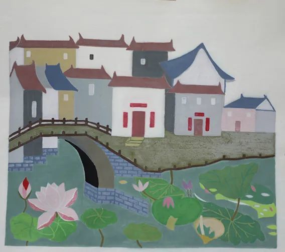 宝山这里举办吹塑纸版画作品展