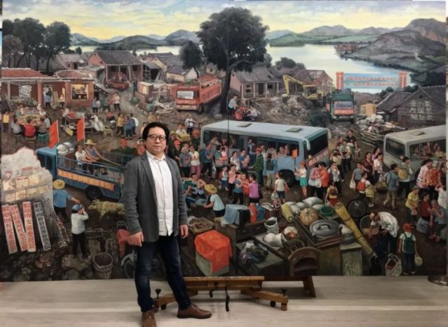 当地里的蔬果比人都大……来看看画家陈树中的乡土绘画精品_腾讯新闻