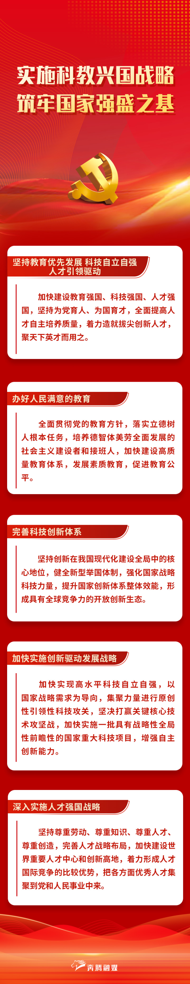 人才是第一資源,創新是第一動力,深入實施科教興國戰略,人才強國戰略