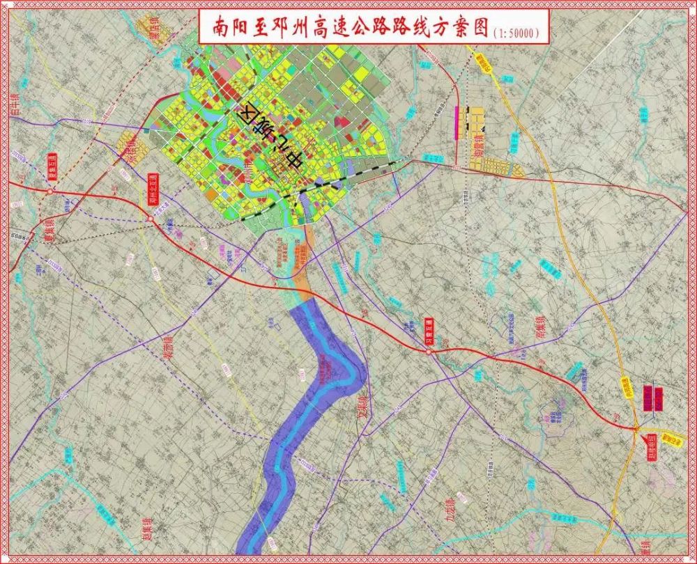 邓州市高速公路规划图图片