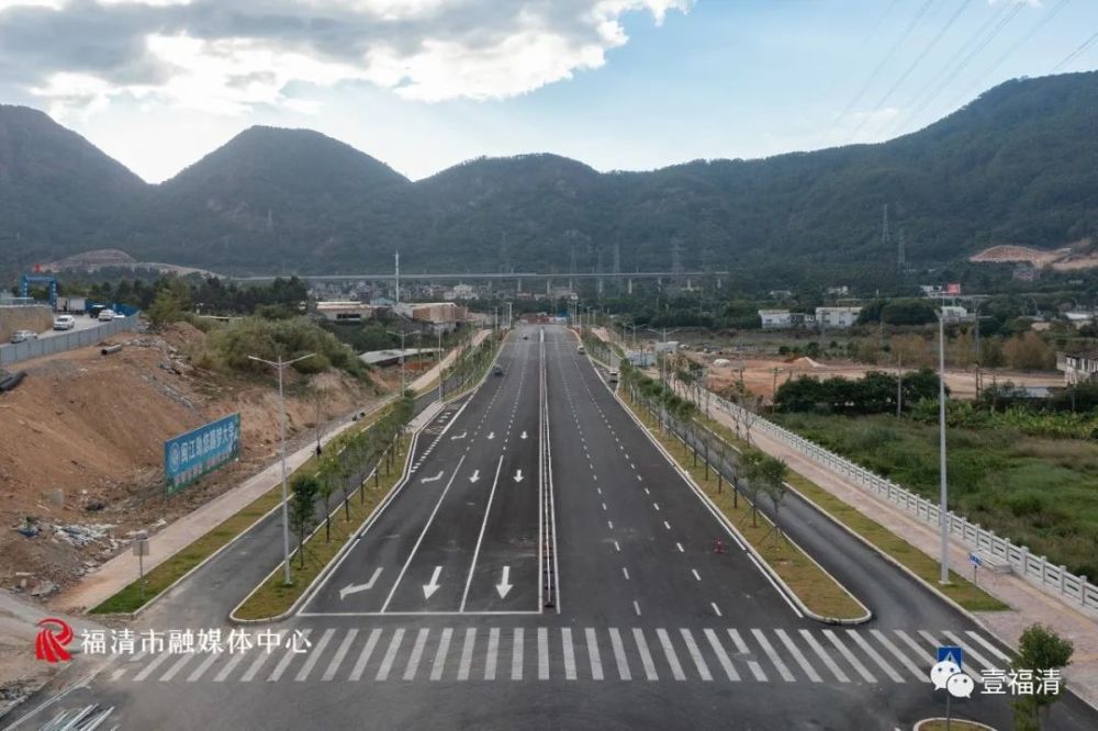 总长约1000米终点止于福厦路(104国道)起点位于福清高速路口总投资