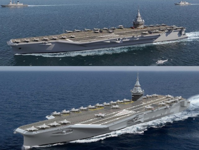 法国曝光7.5万吨新航母设计,2038年服役,与戴高乐号有何不同?