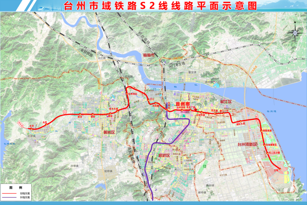台州市域铁路s2线采用最高运行速度为140 公里/小时,交流供电的市域 d