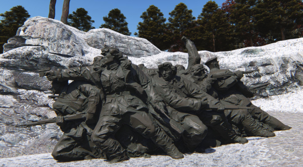 追寻印记,从雕塑中感受东北抗联精神!_腾讯新闻