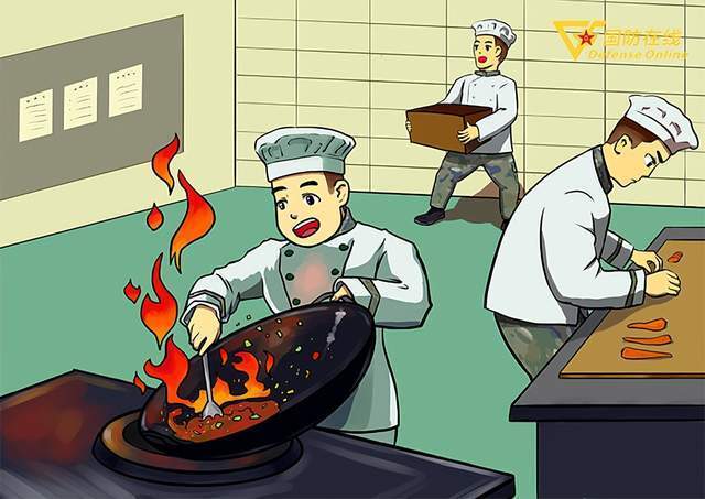炊事 漫画图片