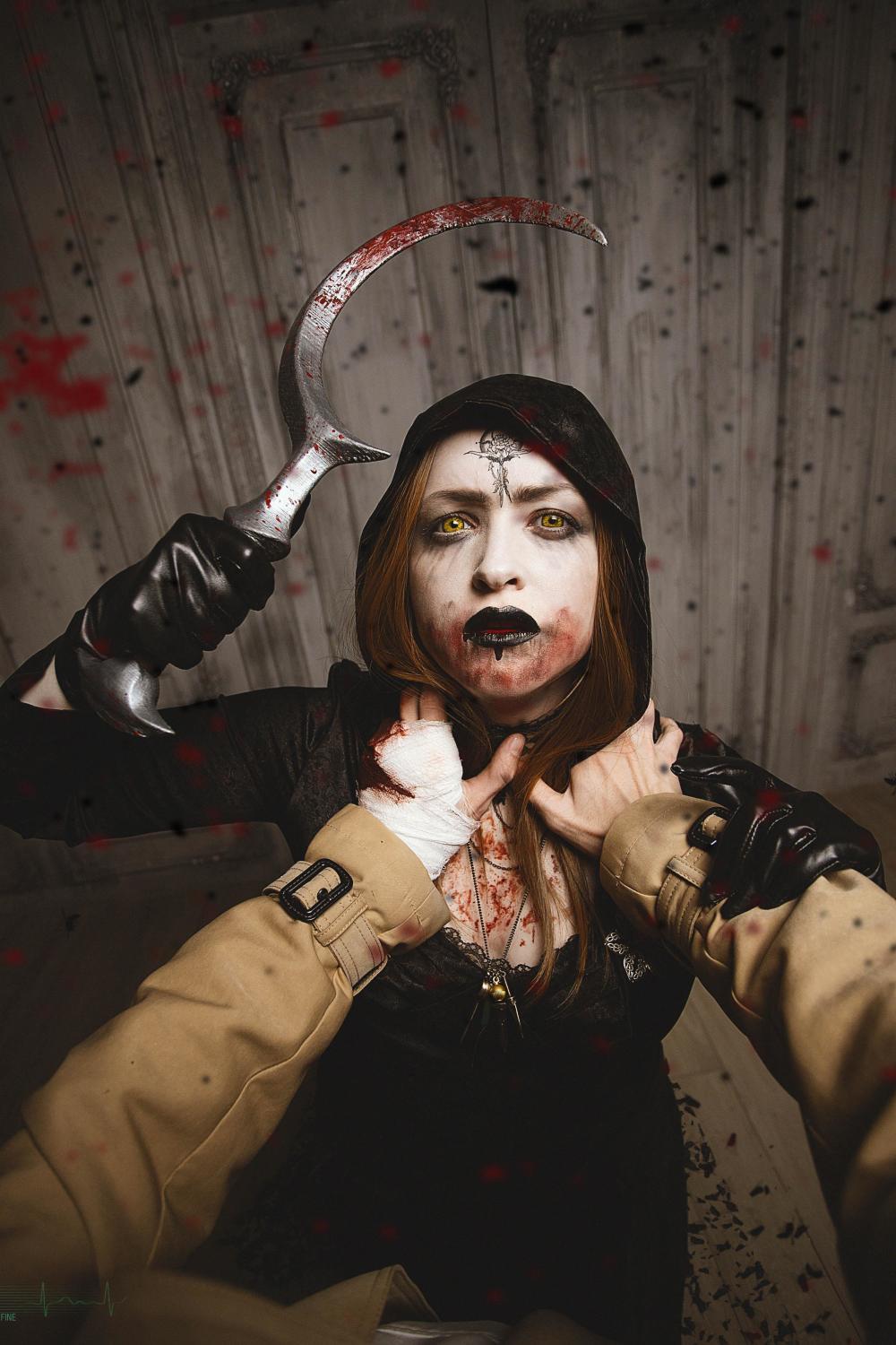 玩家cos《生化危机8》里的吸血鬼女儿,就像游戏截图