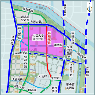 北京城市副中心4条道路获批，将打通学校、医院、安置房出行路指示带