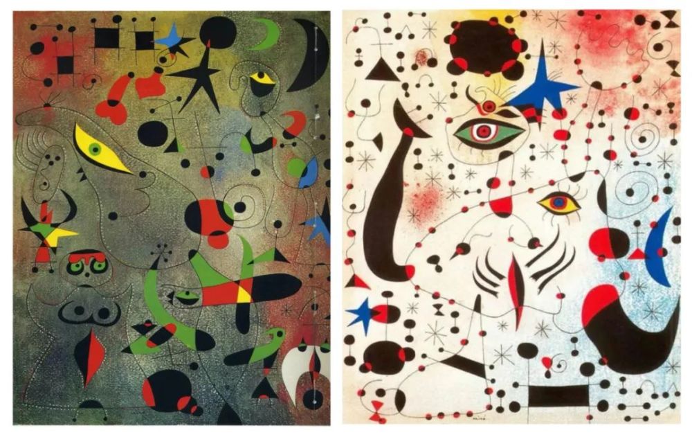 47岁开始,米罗开始了星座系列画的创作.