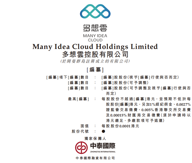 一站式数字化智慧营销服务提供商多想云近日通过港交所上市聆讯，即将香港IPO上市 · 原文图片 1