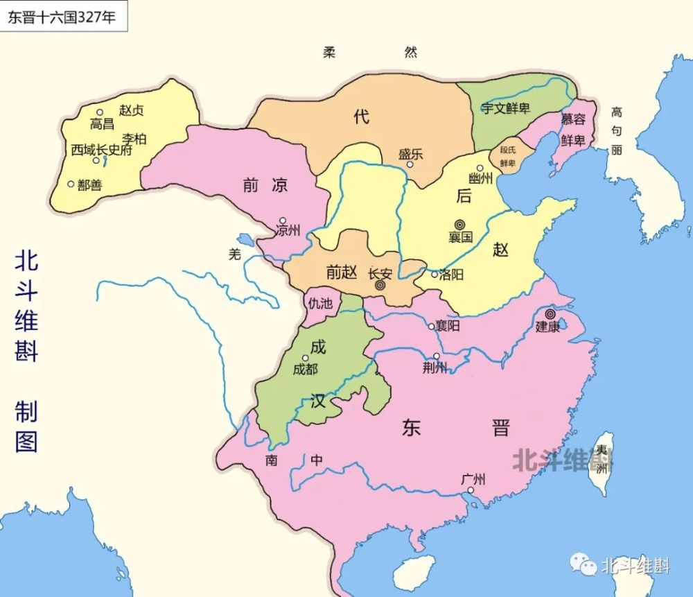 西晋灭亡后,北方这些割据势力就开始陷入混战.