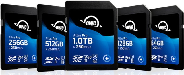 owc更新sd,cfexpress type-b卡 容量分别提升至1tb,2tb