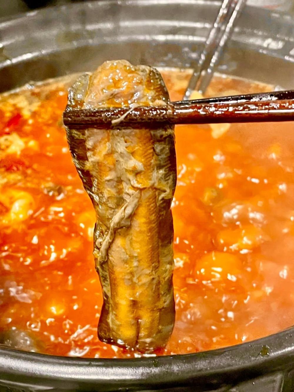 成都"重口味"砂锅鳝鱼火锅,卖了13年,锅底醇厚,鳝鱼鲜嫩味美_腾讯新闻