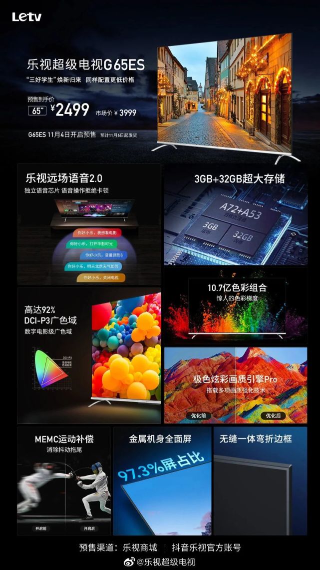 04丨乐视推出新款 g65es 电视