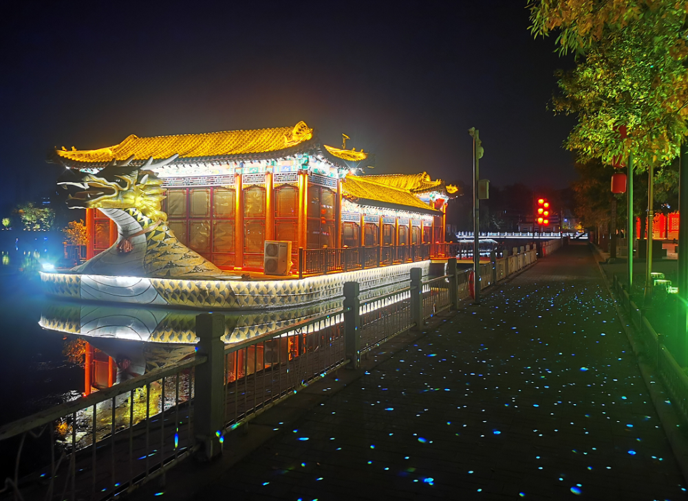 通惠河夜景图片