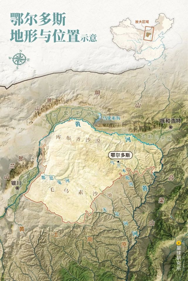 翁牛特旗地形图图片