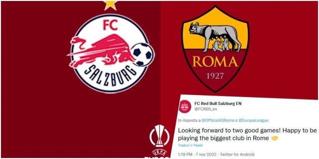 罗体:萨尔茨堡称罗马是罗马城最大俱乐部,拉齐奥球迷不满