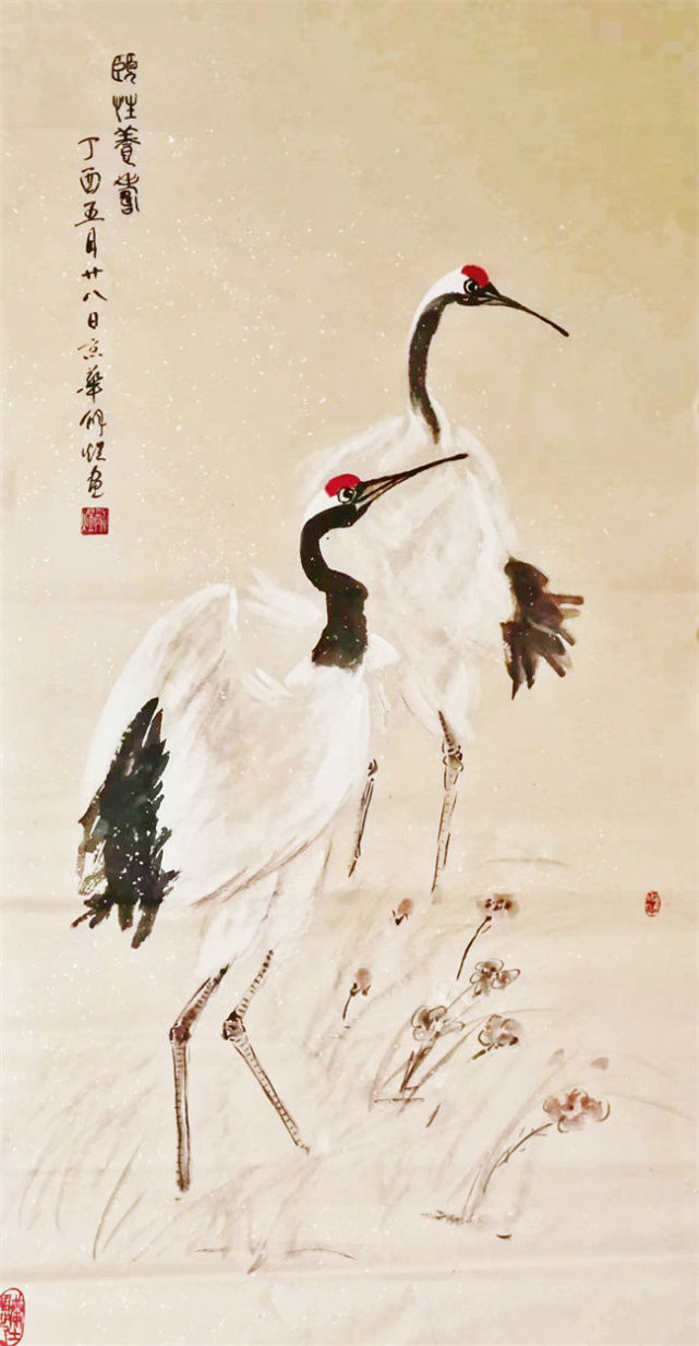 "中国画家"顾影秋水长|赏析解煜《仙鹤图》