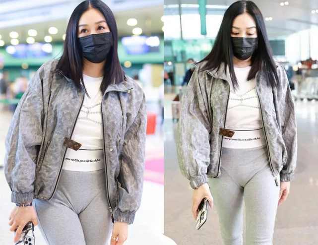 女明星紧身裤穿不对有多丢人?裹出肚腩,葫芦精上身,拉垮又好笑