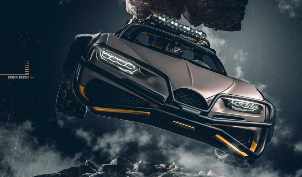 布加迪全新越野车渲染图将搭载w16发动机