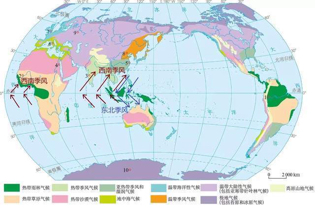 热带季风分布地区图片