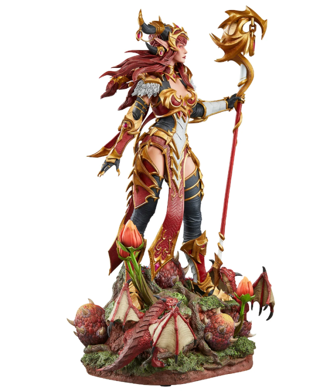 《魔兽世界》推出红龙女王的雕像手办,颜值较高细节完美