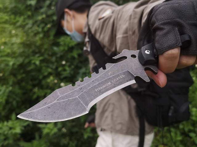 战场罕见冷兵器中国造91式匕首枪特种兵出奇制胜的法宝