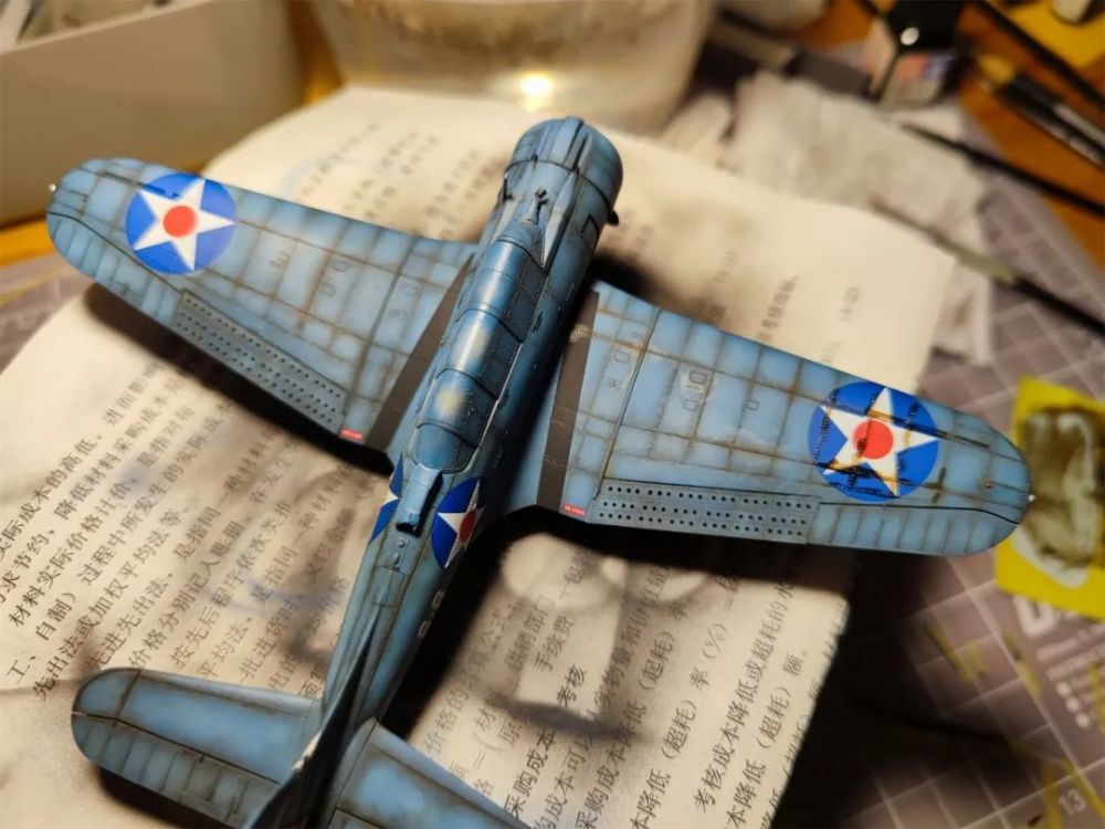 鷹翔fh6002 1:72 sbd-2無畏式俯衝轟炸機 升級版——製作過程3/完成