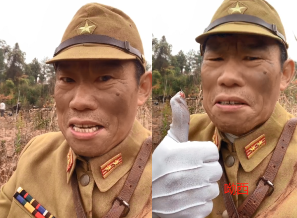 61岁《亮剑》大佐再演太君,一句八嘎获赞百万,演了一辈子日本兵