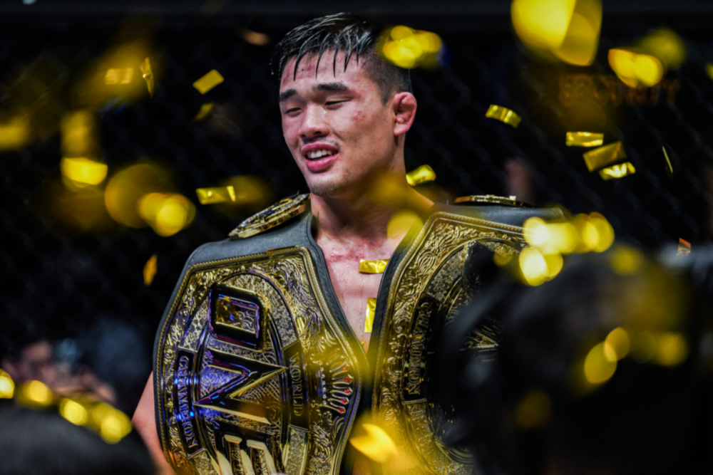 跨级别胜出,one格斗夜4李胜龙加冕双冠王