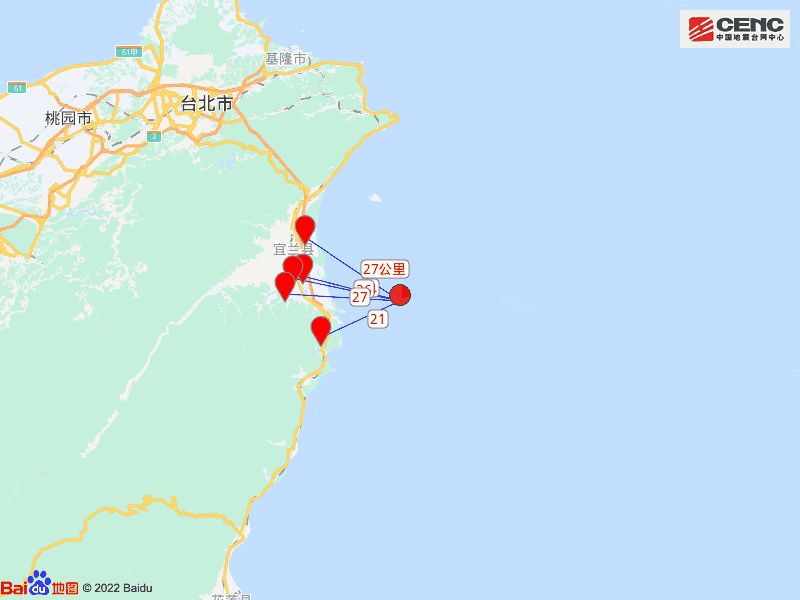 台湾宜兰县海域发生4.5级地震，震源深度51千米英语零基础儿童适合外教吗