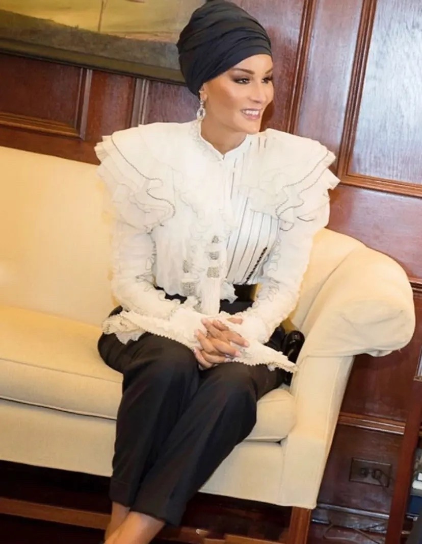 卡塔尔世界杯,太后莫扎才是看点!不仅是中东实力派更是时尚女王插图4