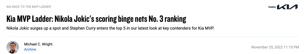 NBA官方更新MVP排行榜：东契奇蝉联榜首库里排名狂飙浓眉第8牙签烤肉的做法大全